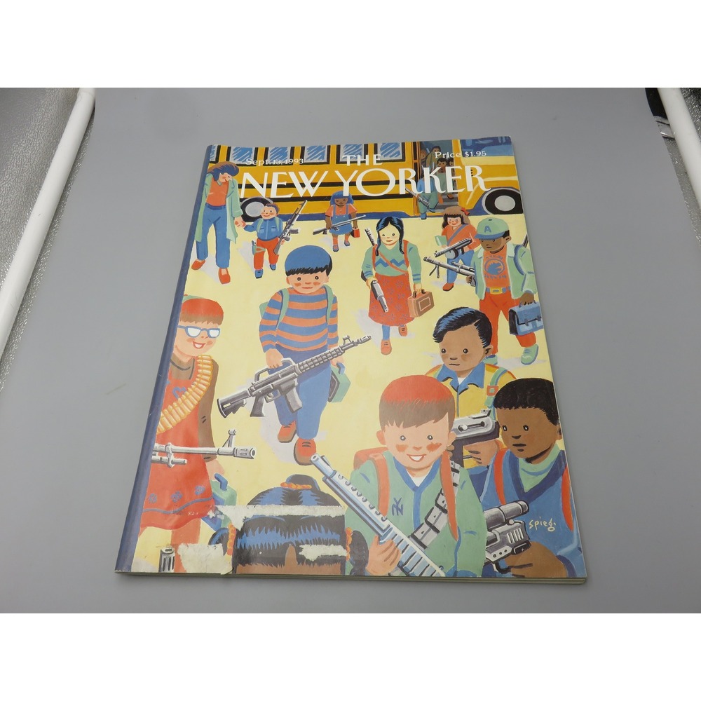 The New Yorker September 13 1993 Art Spiegelman Back to School Gun Cover Vintage